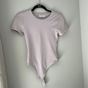 Mauve Aritzia bodysuit